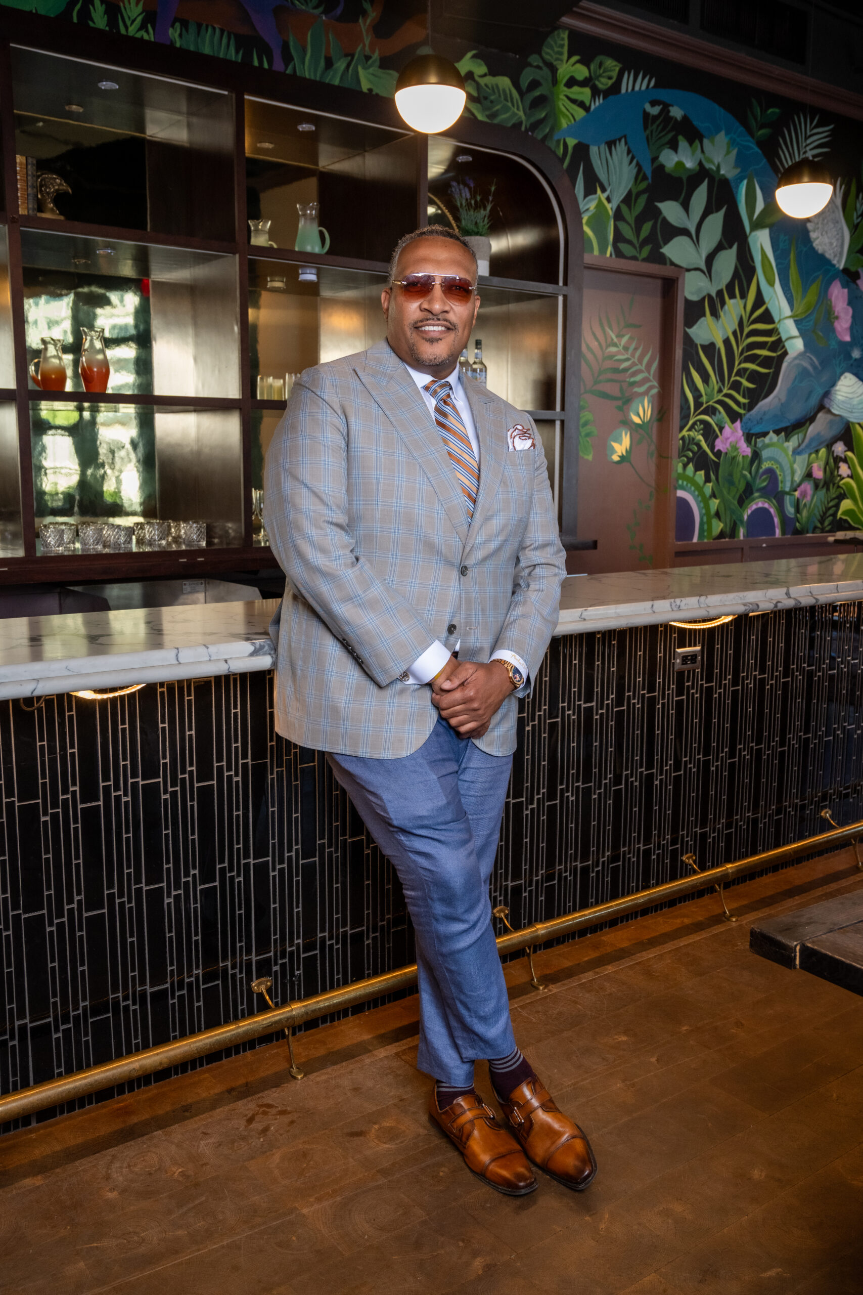 Well-dressed gentleman expressing confidence through personal style